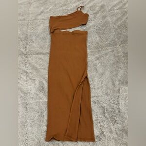 Sleeveless Hollow Out Waist Bodycon Dress